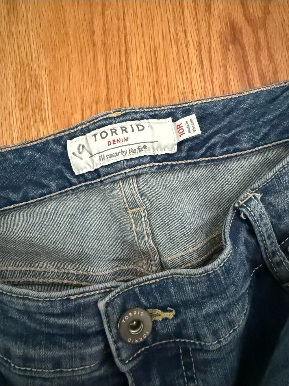 Torrid Blue Faded Boot-Cut Jeans 10R